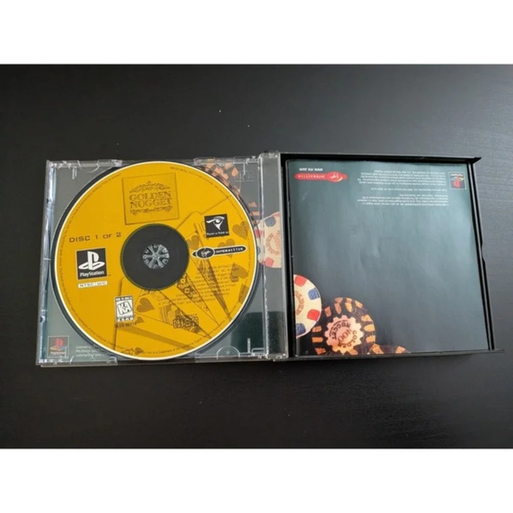 Golden Nugget (Sony PlayStation 1, 1997) Casino Game PS1 As-is Needs Resurfacing